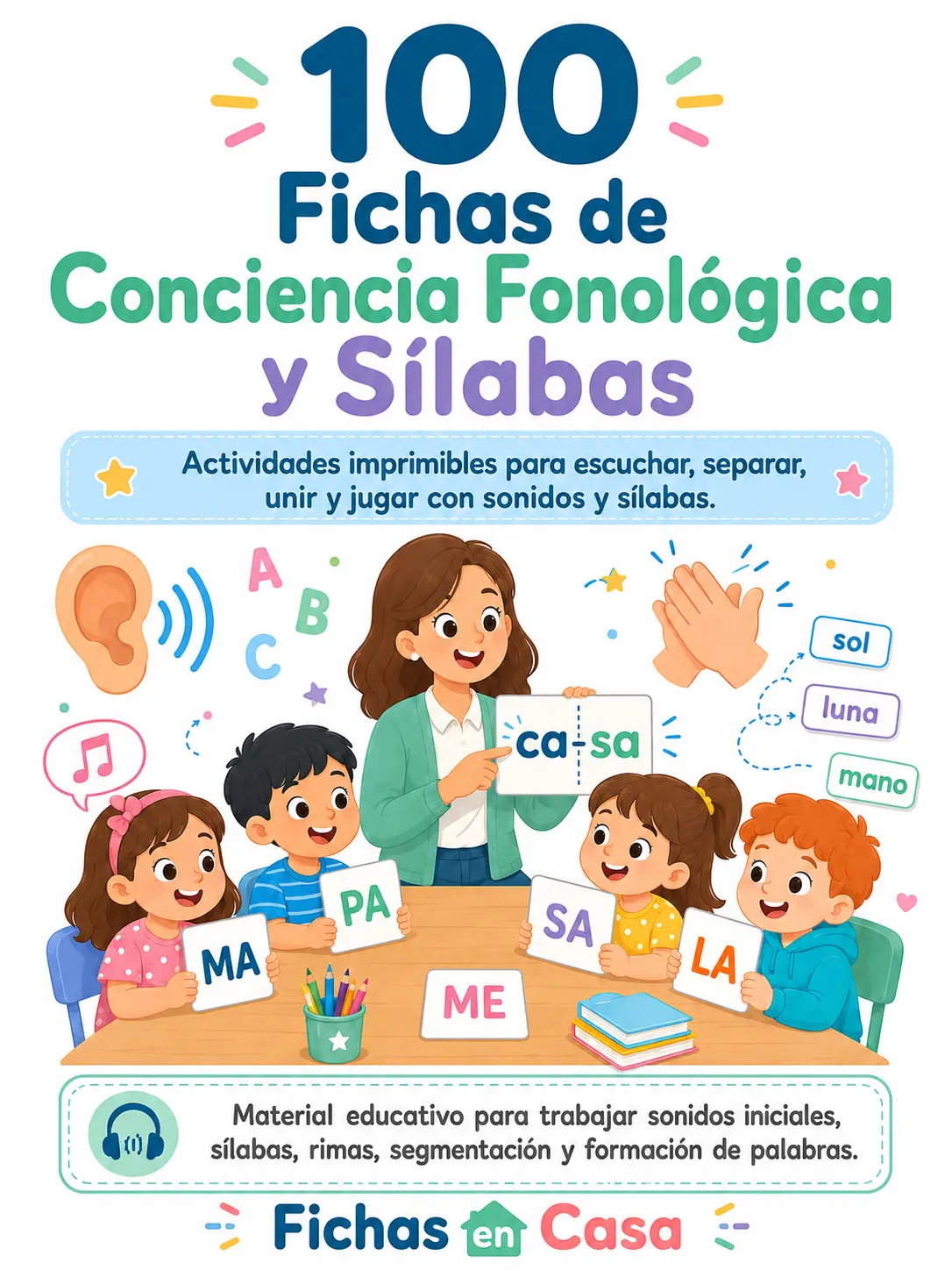 100 Fichas de Pre-Lectura